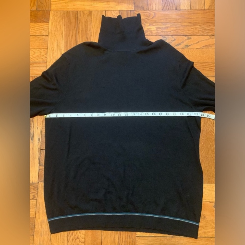 Ted Baker London EXARNO Black Wool Cashmere Blend Roll Neck Sweater - Picture 9 of 16